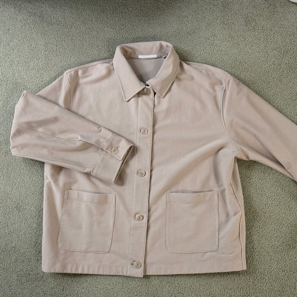 Uniqlo short jacket, stretchy jersey fabric, size XL